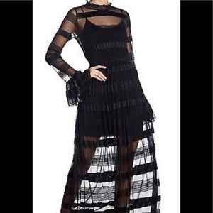 GRACIA Gorgeous Black Sheer Maxi Dress
